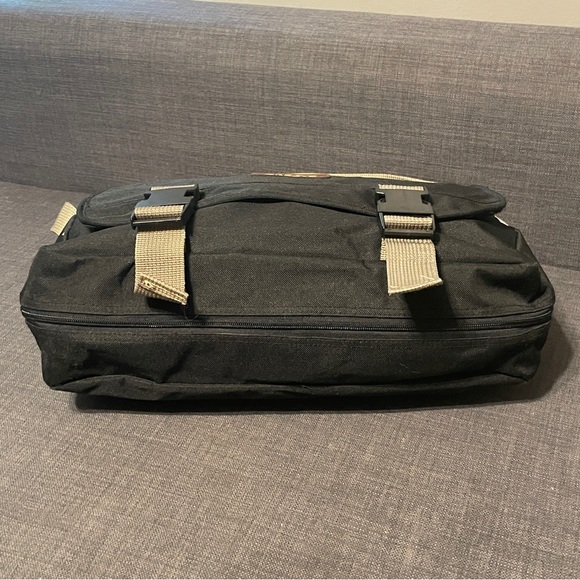 Vintage IBM Black Canvas Shoulder Messenger Laptop Computer Bag EUC - Picture 6 of 9